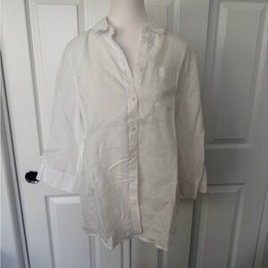 Chico's No Iron Linen Shirt - Sz 1
